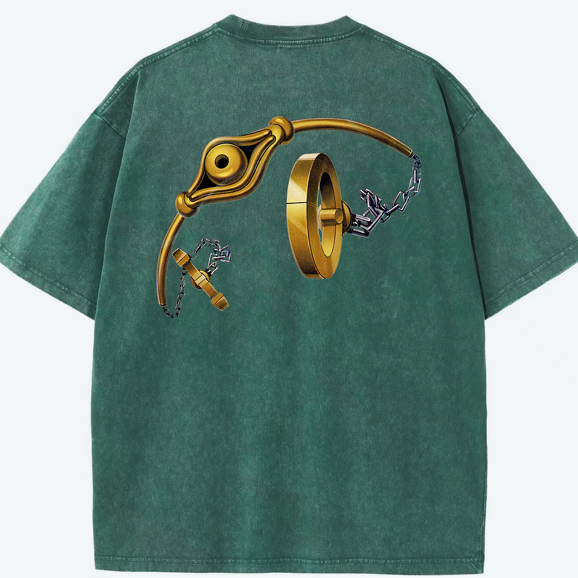 （画像用） 遊☆戯☆王 Yu-Gi-Oh! 綿100% ヴィンテージ風 半袖Tシャツ（背面プリント）